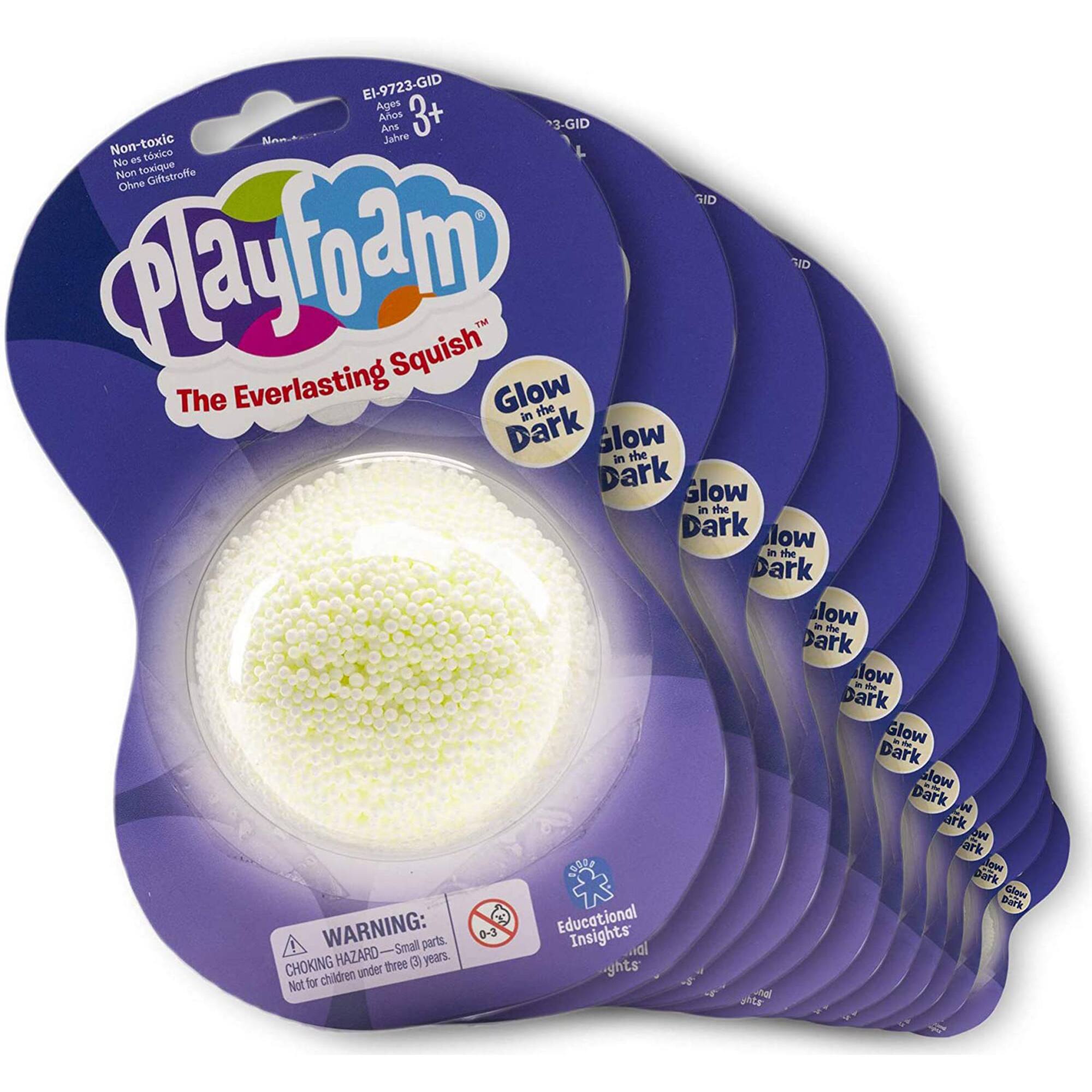 Educational Insights Jumbo Pod Glow In The Dark Playfoam Set